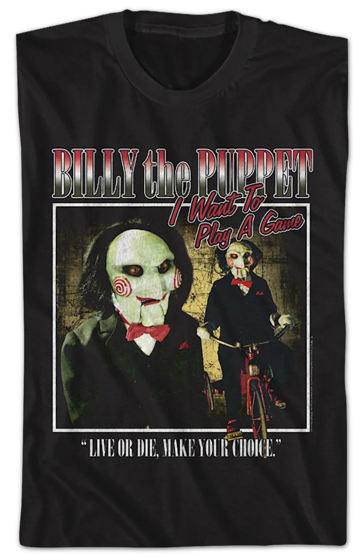 Billy the Puppet Saw T-Shirt - Image 2