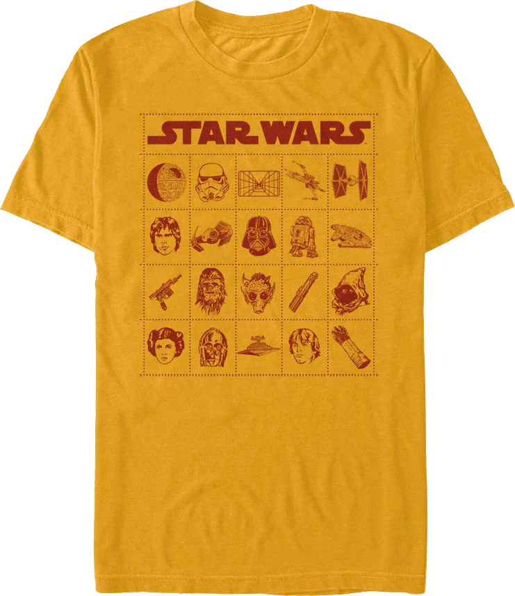 Bingo Card Star Wars T-Shirt