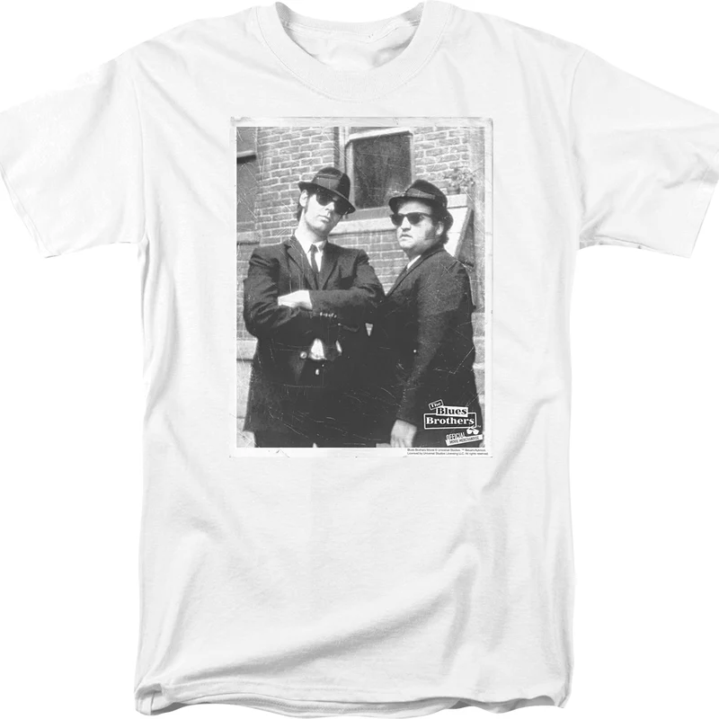 Black and White Blues Brothers T-Shirt