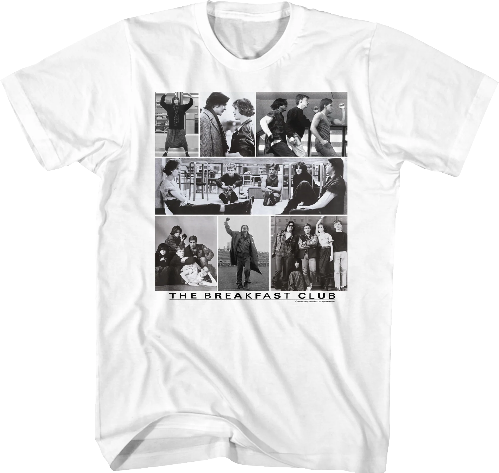 Black and White Collage Breakfast Club T-Shirt