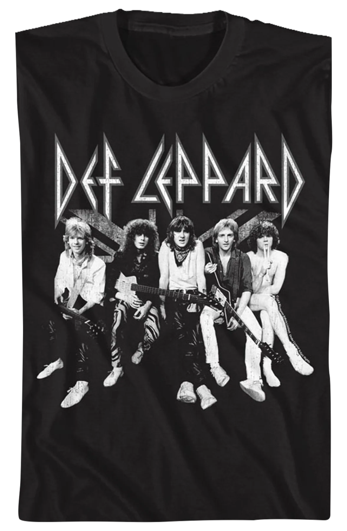 Black and White Def Leppard T-Shirt - Image 2