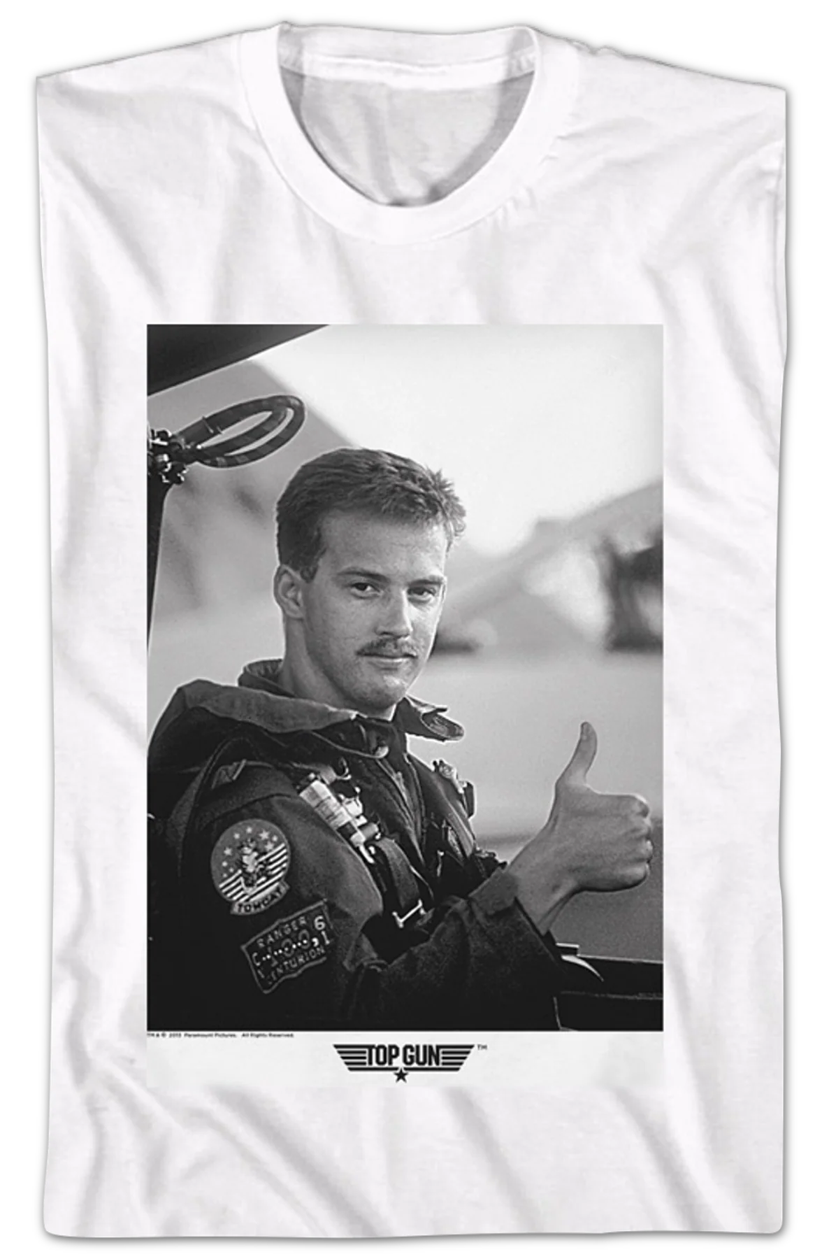 Black and White Goose Top Gun T-Shirt - Image 2