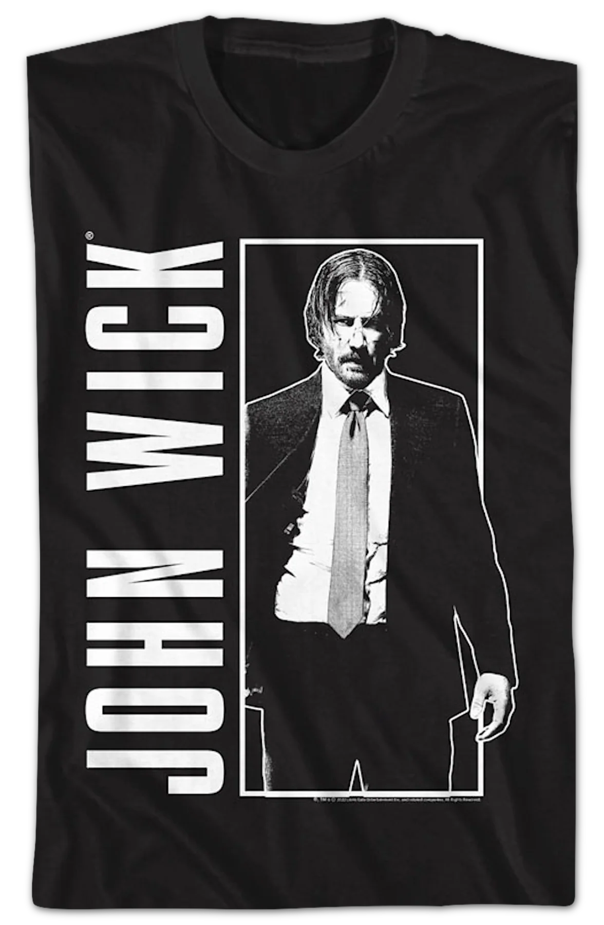 Black And White John Wick T-Shirt - Image 2