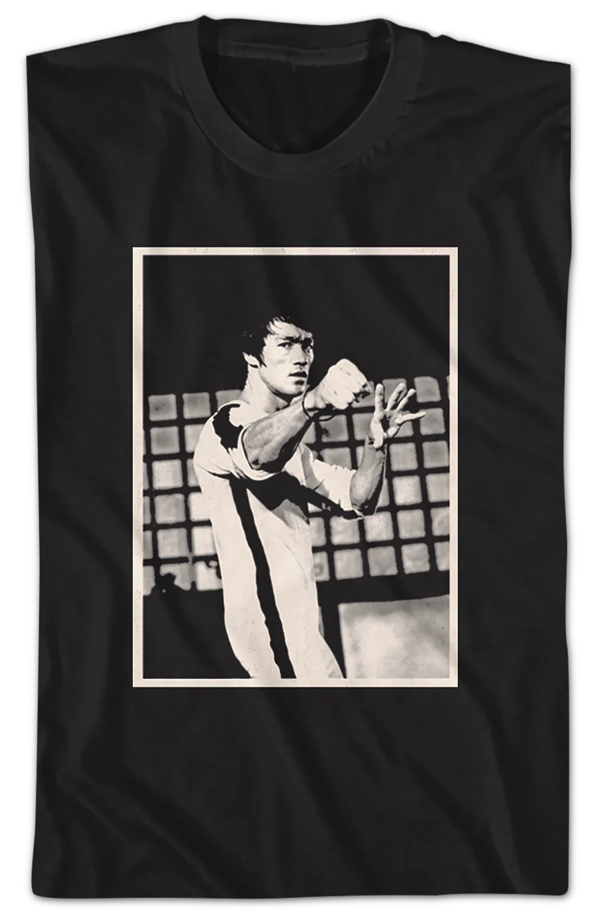 Black And White Jun Fan Gung Fu Bruce Lee T-Shirt - Image 2