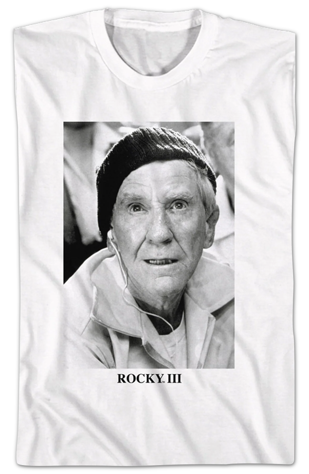 Black And White Mickey Photo Rocky III T-Shirt - Image 2