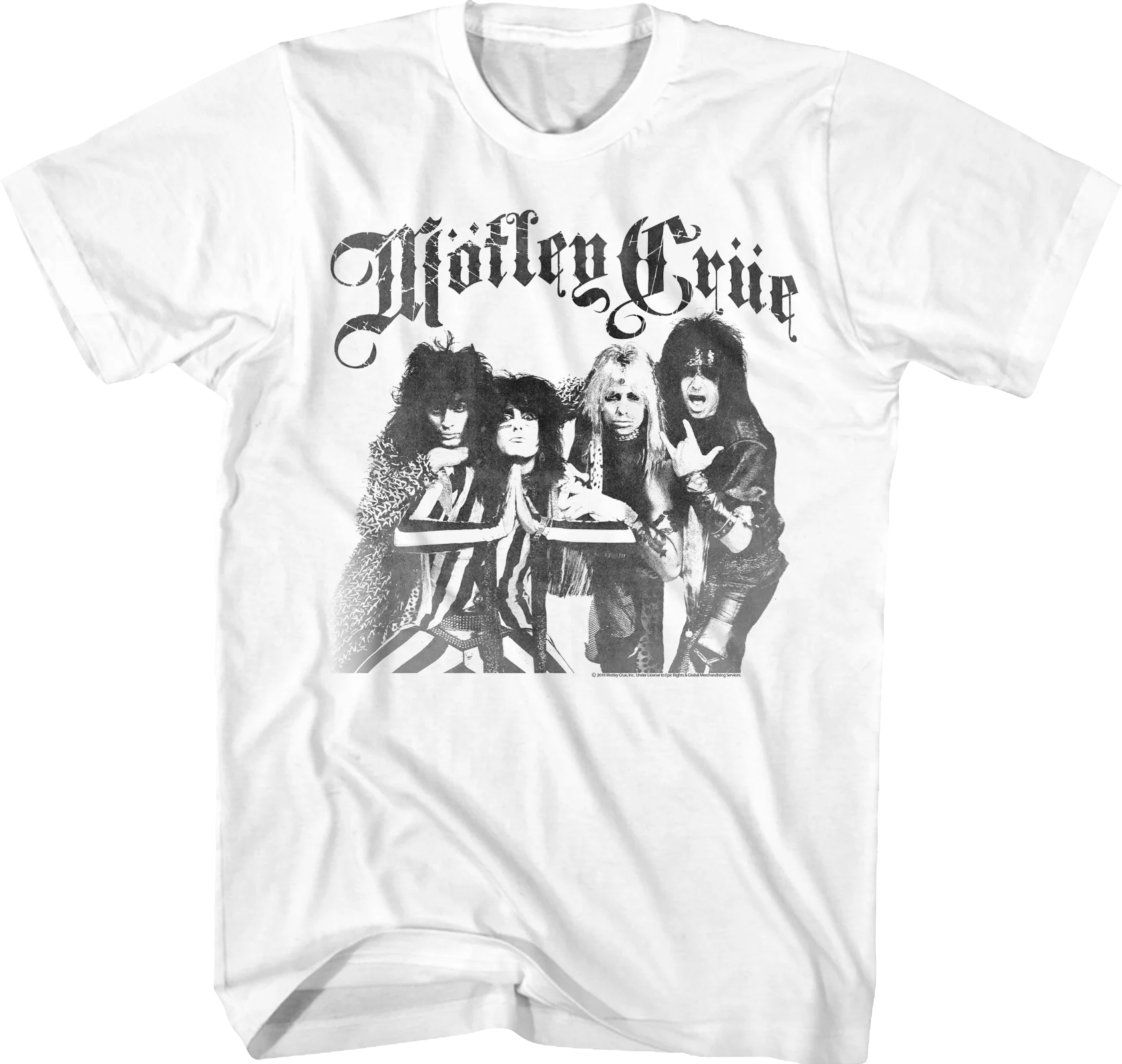 Black and White Motley Crue T-Shirt