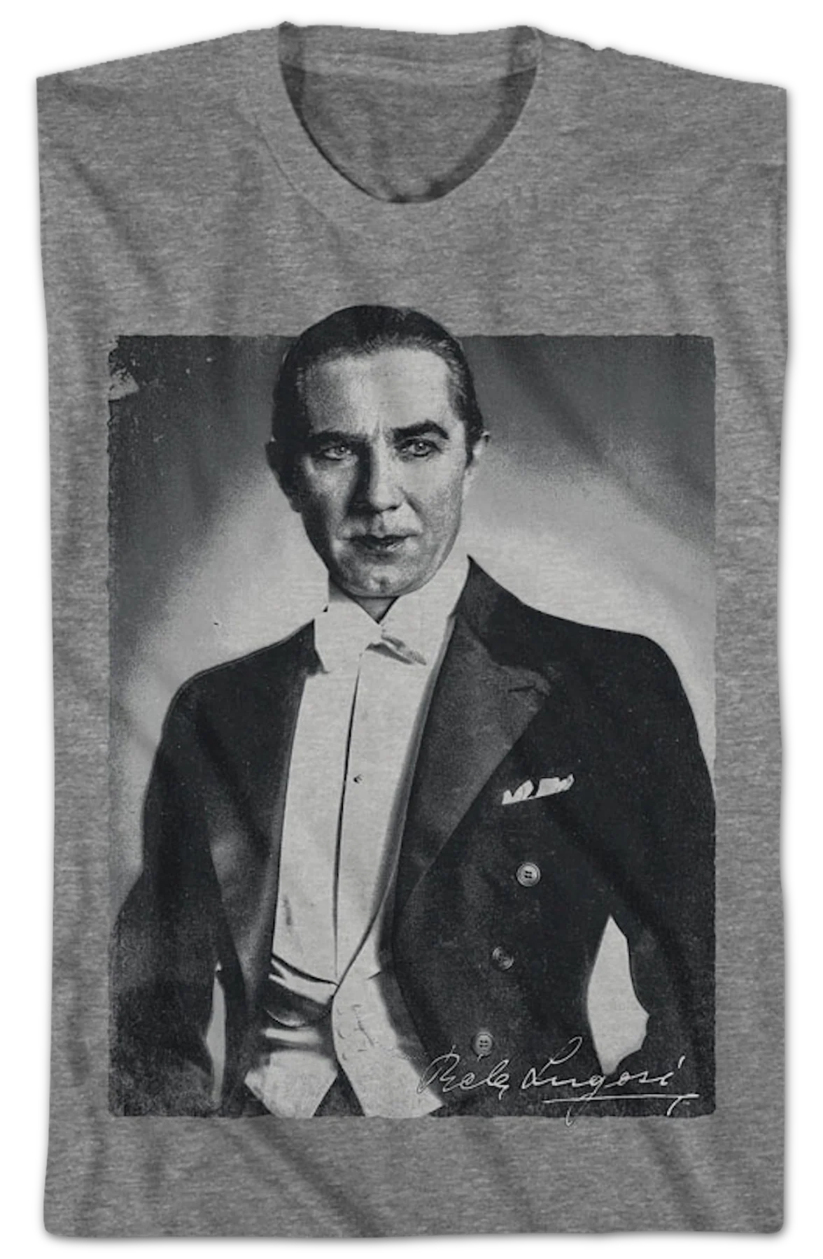 Black And White Photo Bela Lugosi T-Shirt - Image 2