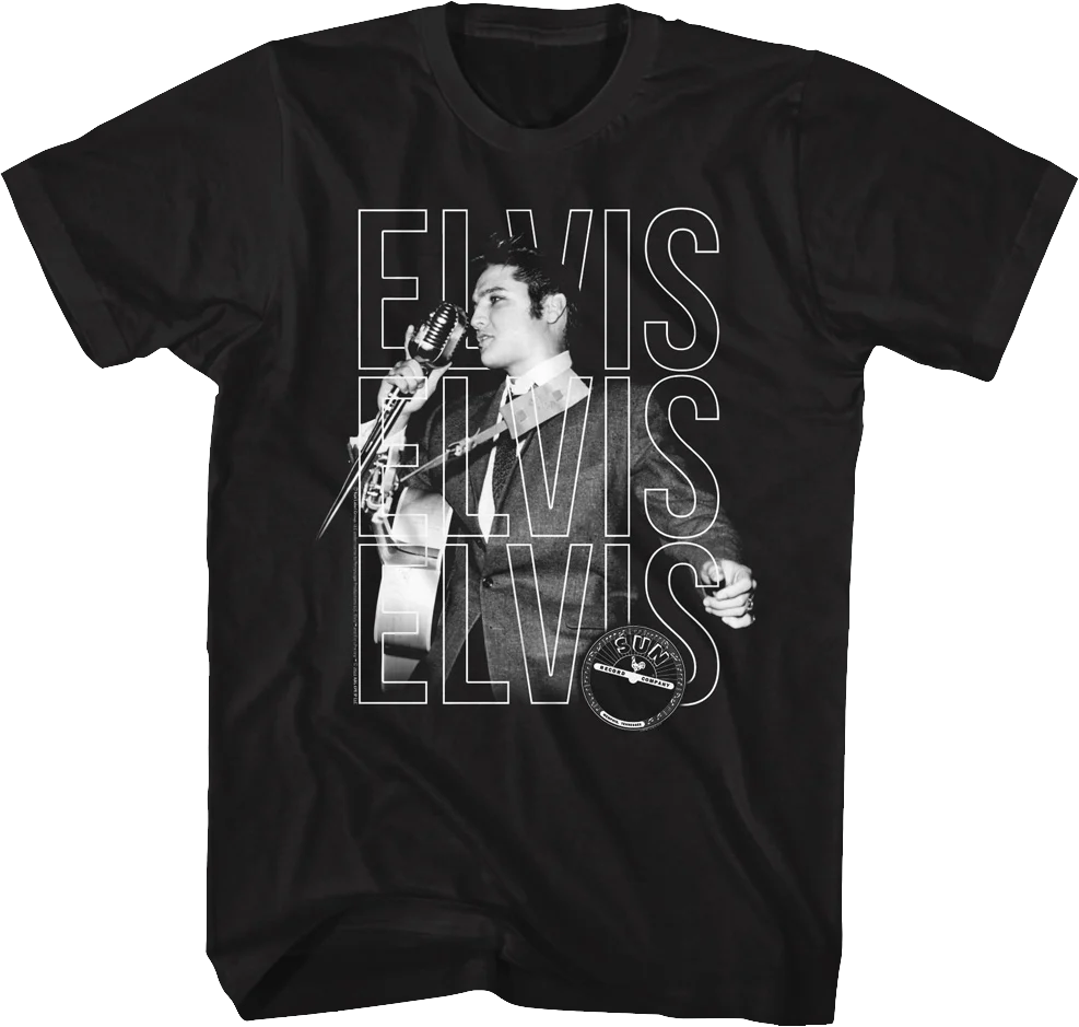 Black And White Photo Elvis Presley T-Shirt
