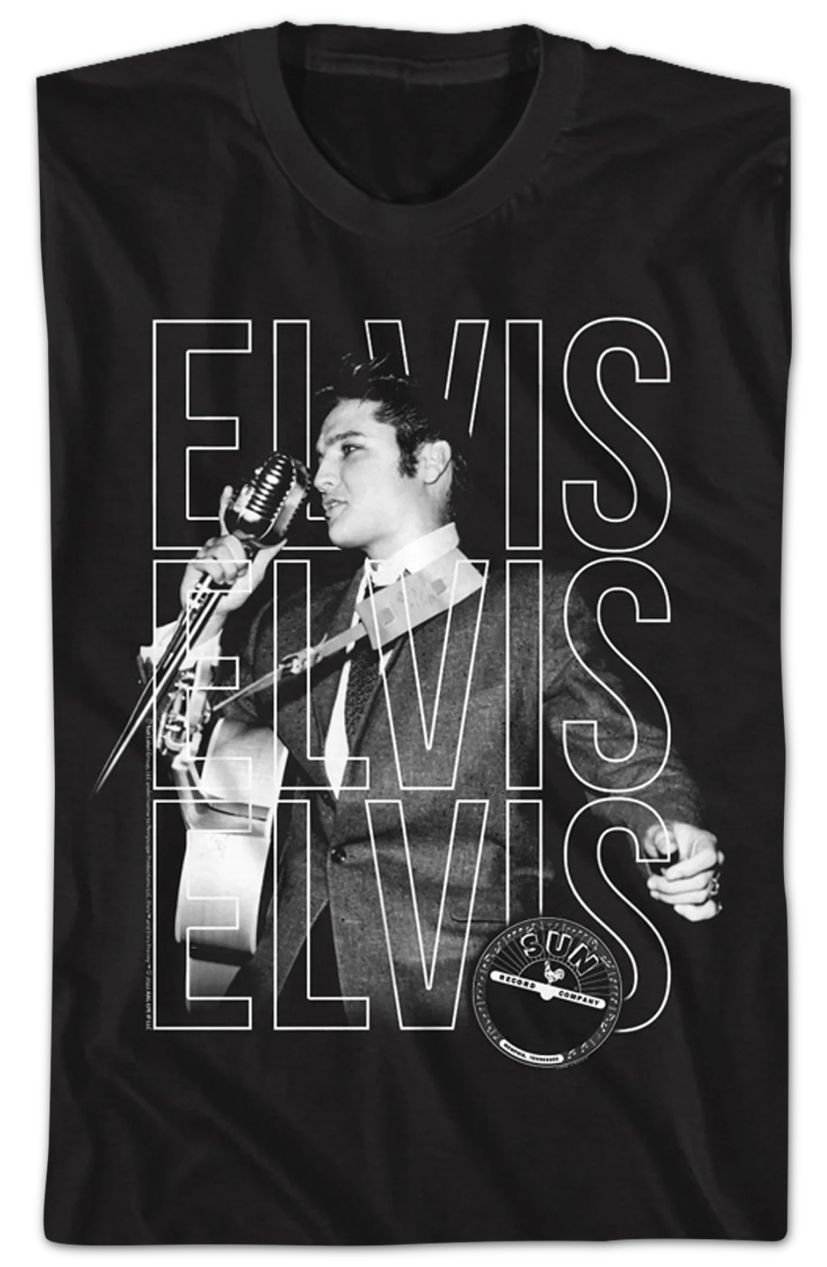 Black And White Photo Elvis Presley T-Shirt - Image 2