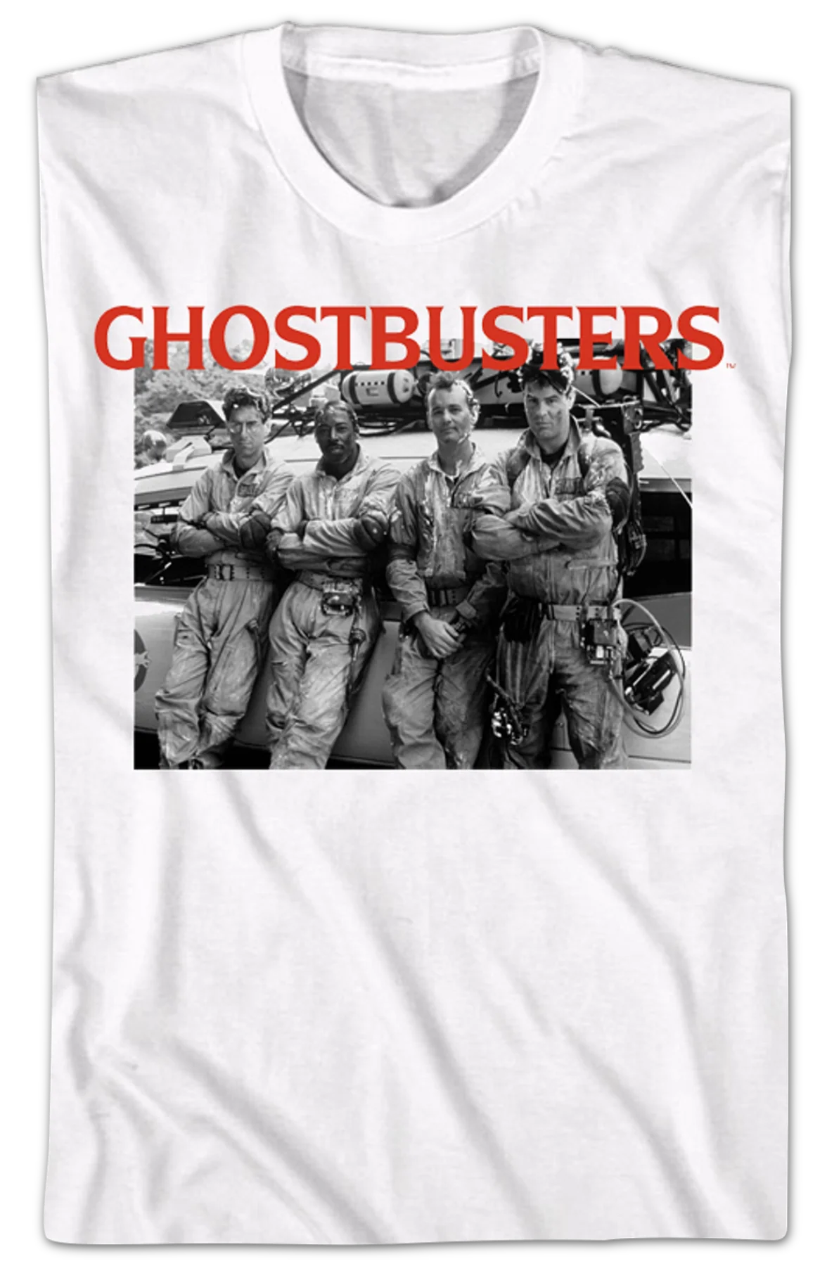 Black And White Photo Ghostbusters T-Shirt - Image 2
