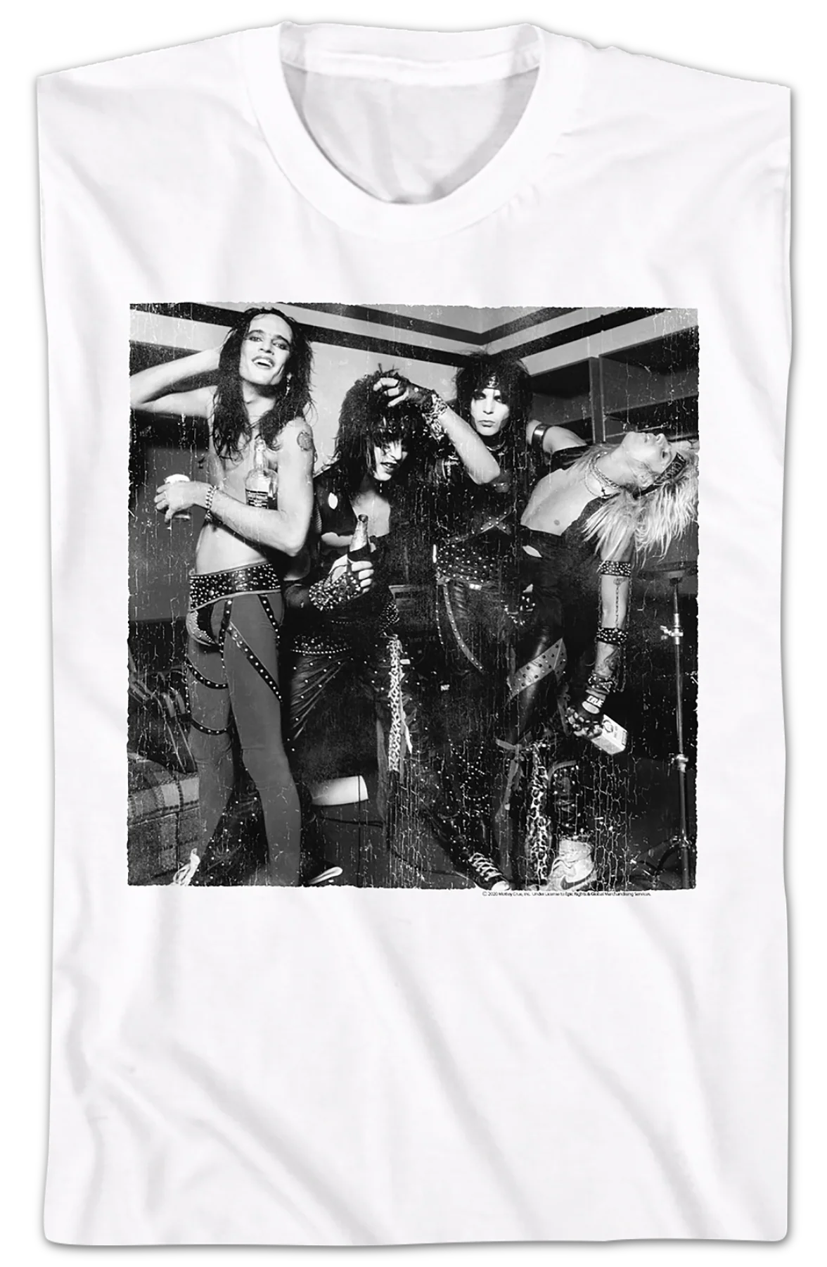 Black and White Photo Motley Crue T-Shirt - Image 2