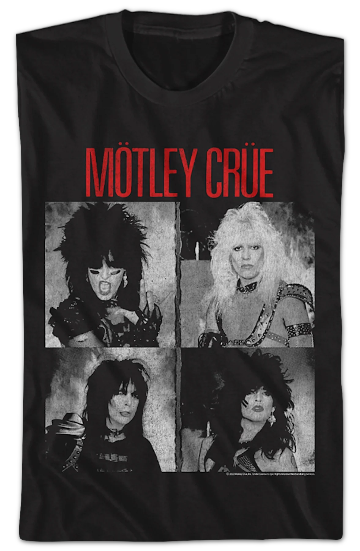 Black And White Photos Motley Crue T-Shirt - Image 2