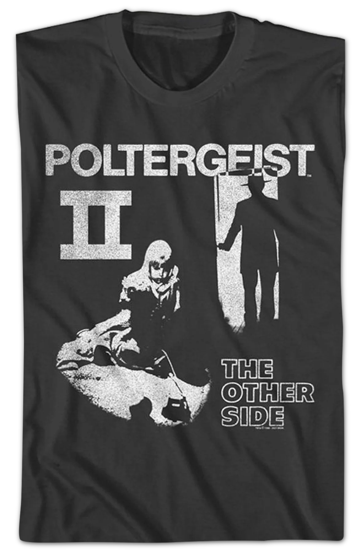 Black And White Poster Poltergeist II T-Shirt - Image 2