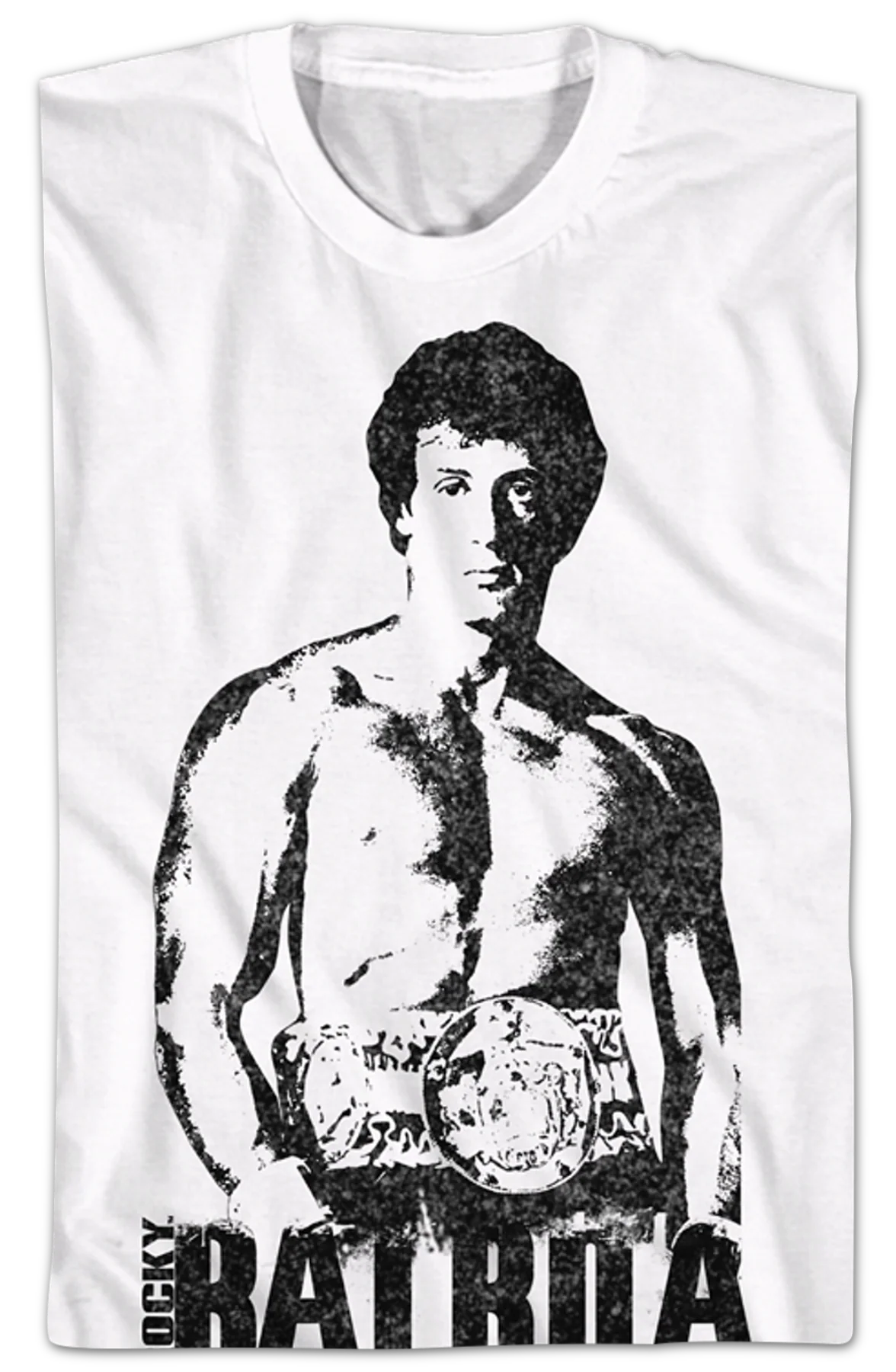 Black and White Rocky Balboa T-Shirt - Image 2