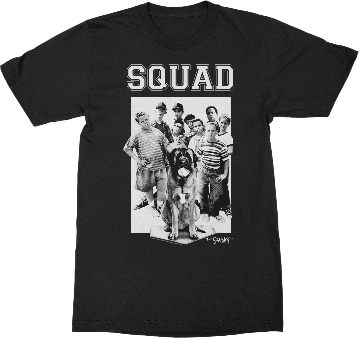 Black and White Squad Sandlot T-Shirt