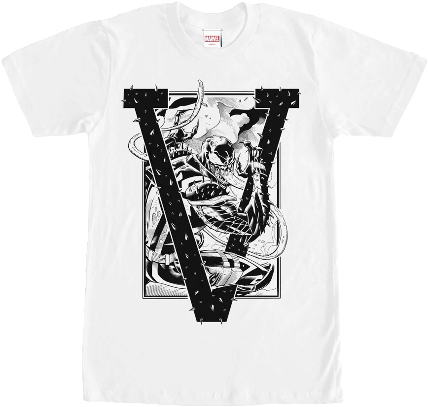 Black and White Venom T-Shirt