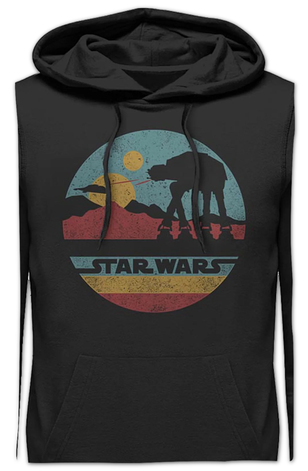 Black AT-AT Silhouette Star Wars Hoodie - Image 2