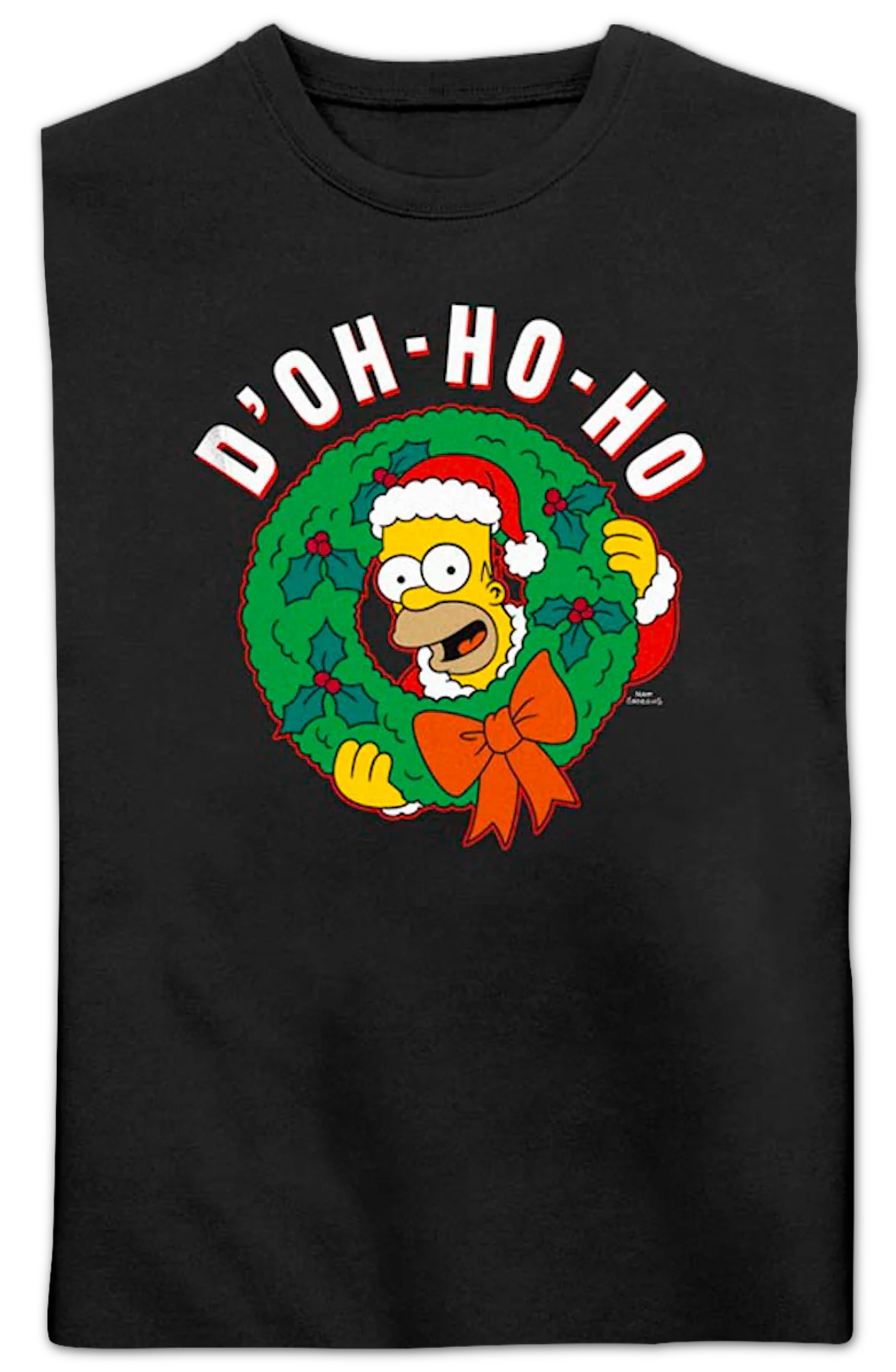 Black D'oh-Ho-Ho Simpsons Sweatshirt - Image 2