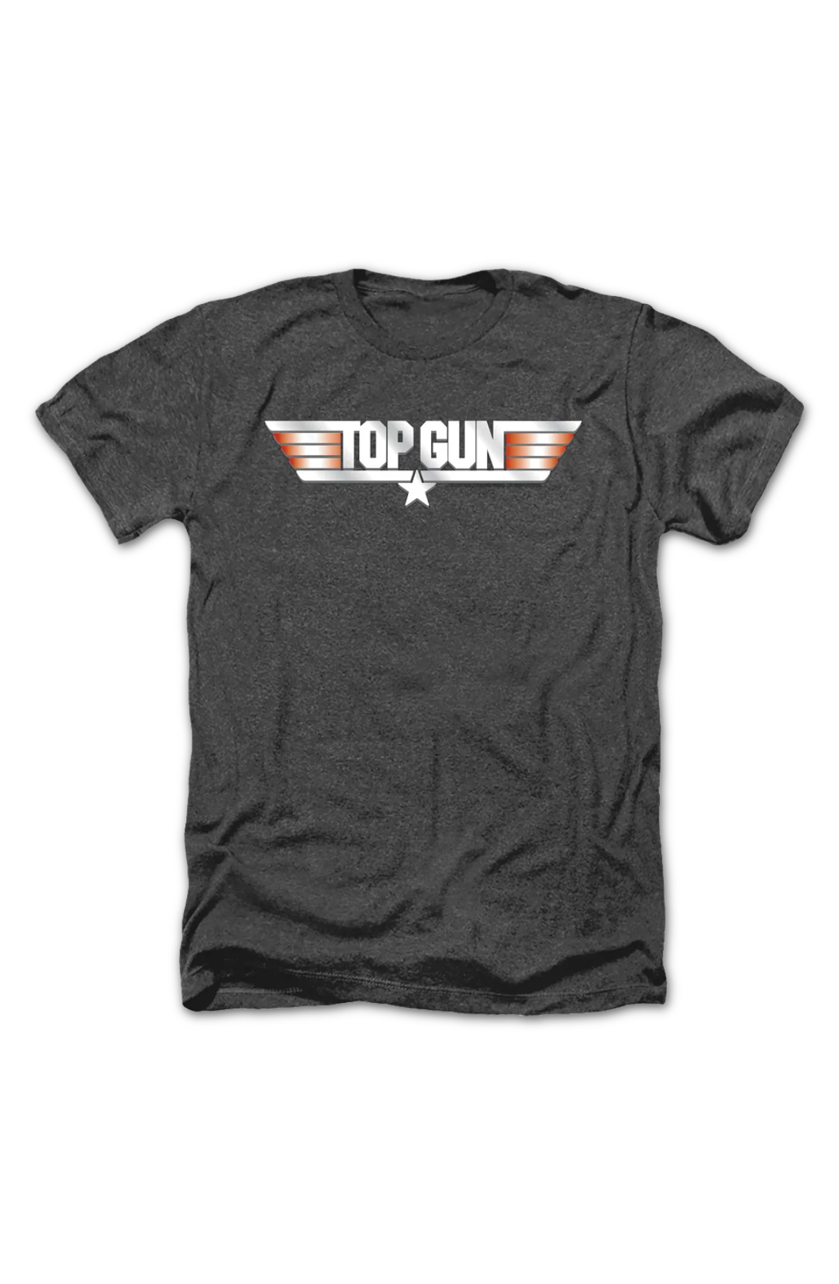 Black Heather Movie Logo Top Gun T-Shirt - Image 2