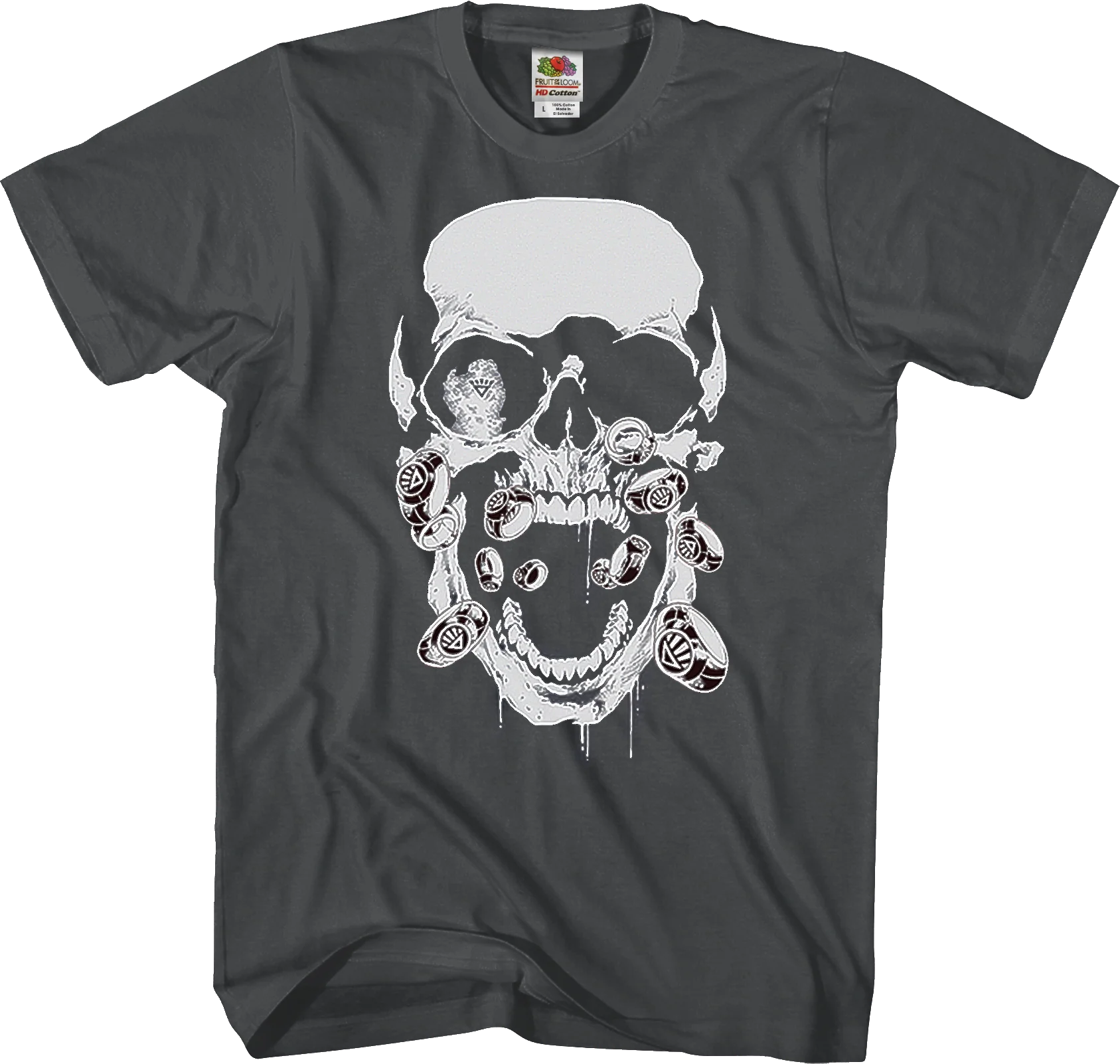 Black Lantern Skull DC Comics T-Shirt