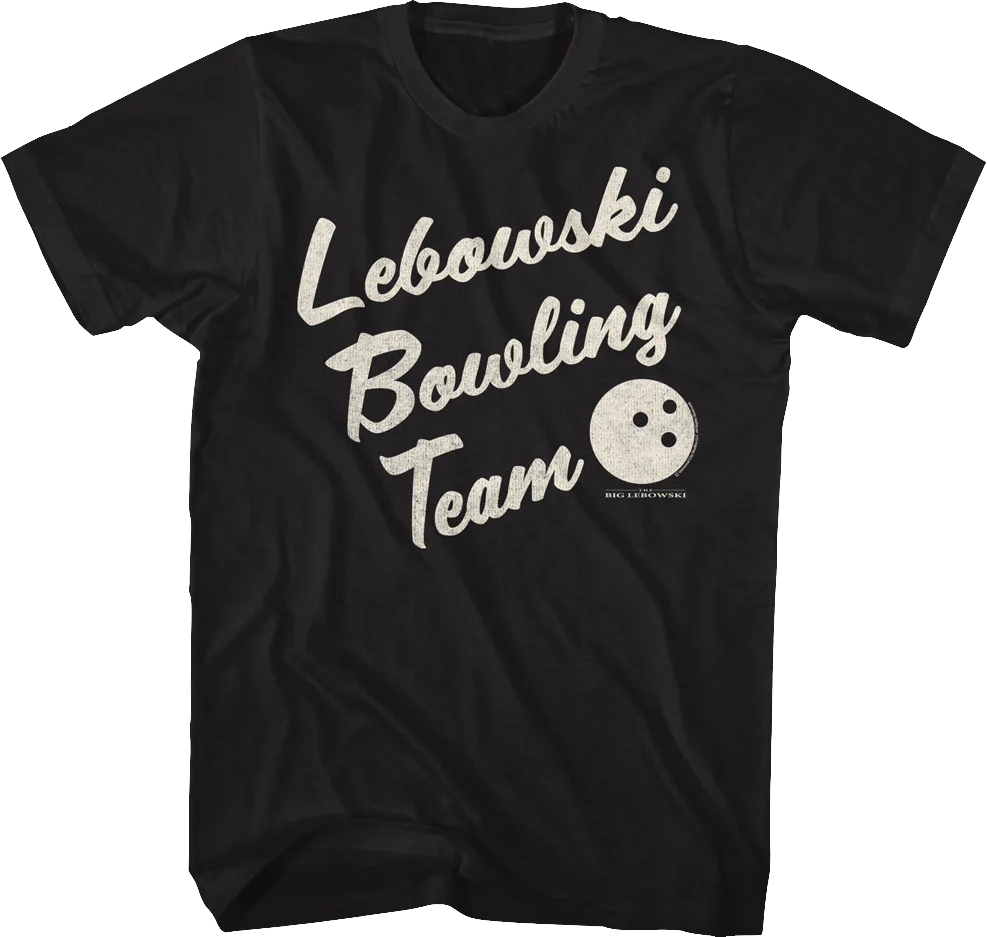 Black Lebowski Bowling Team T-Shirt