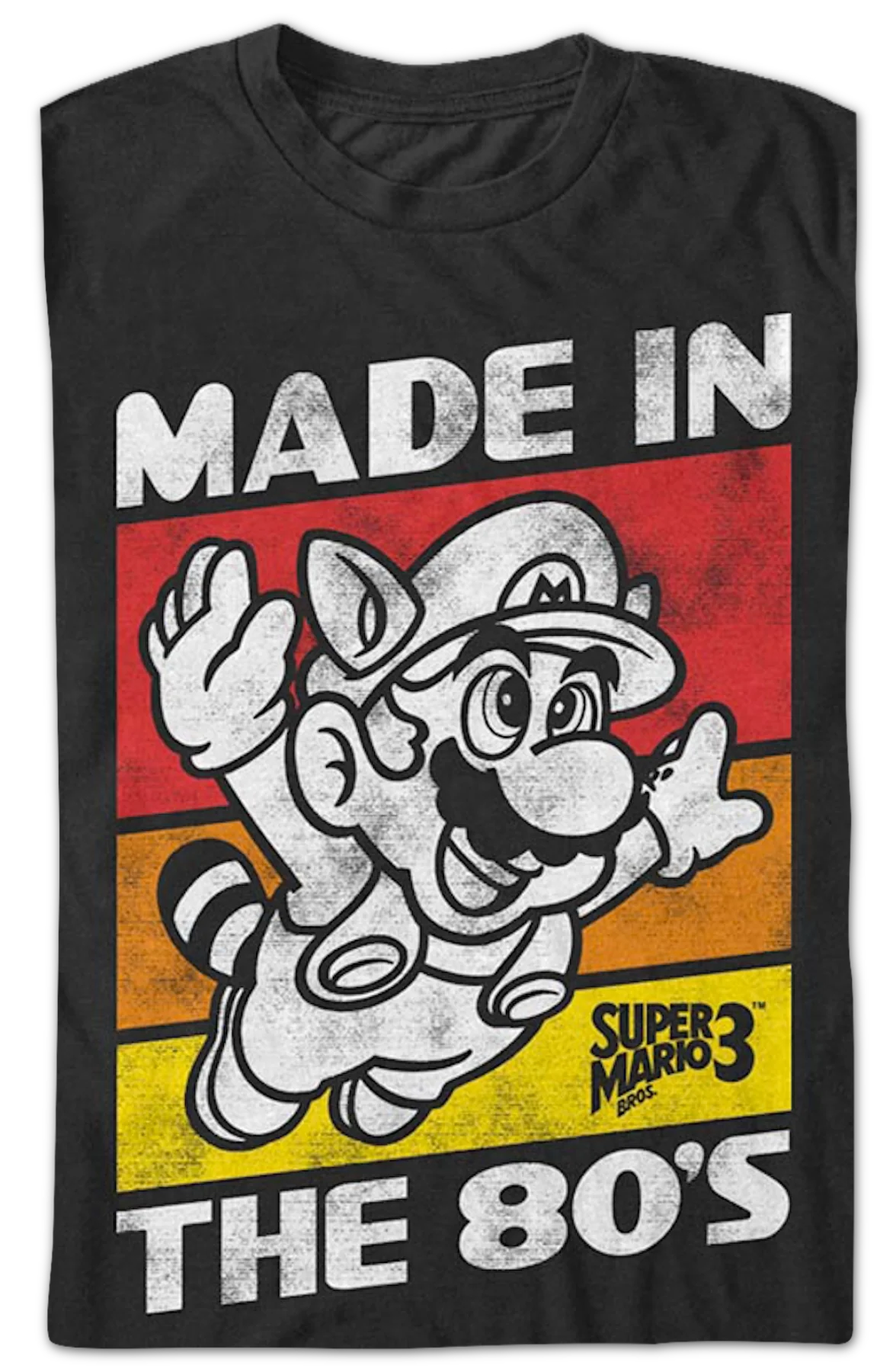 Black Made In The 80's Super Mario Bros. T-Shirt - Image 2