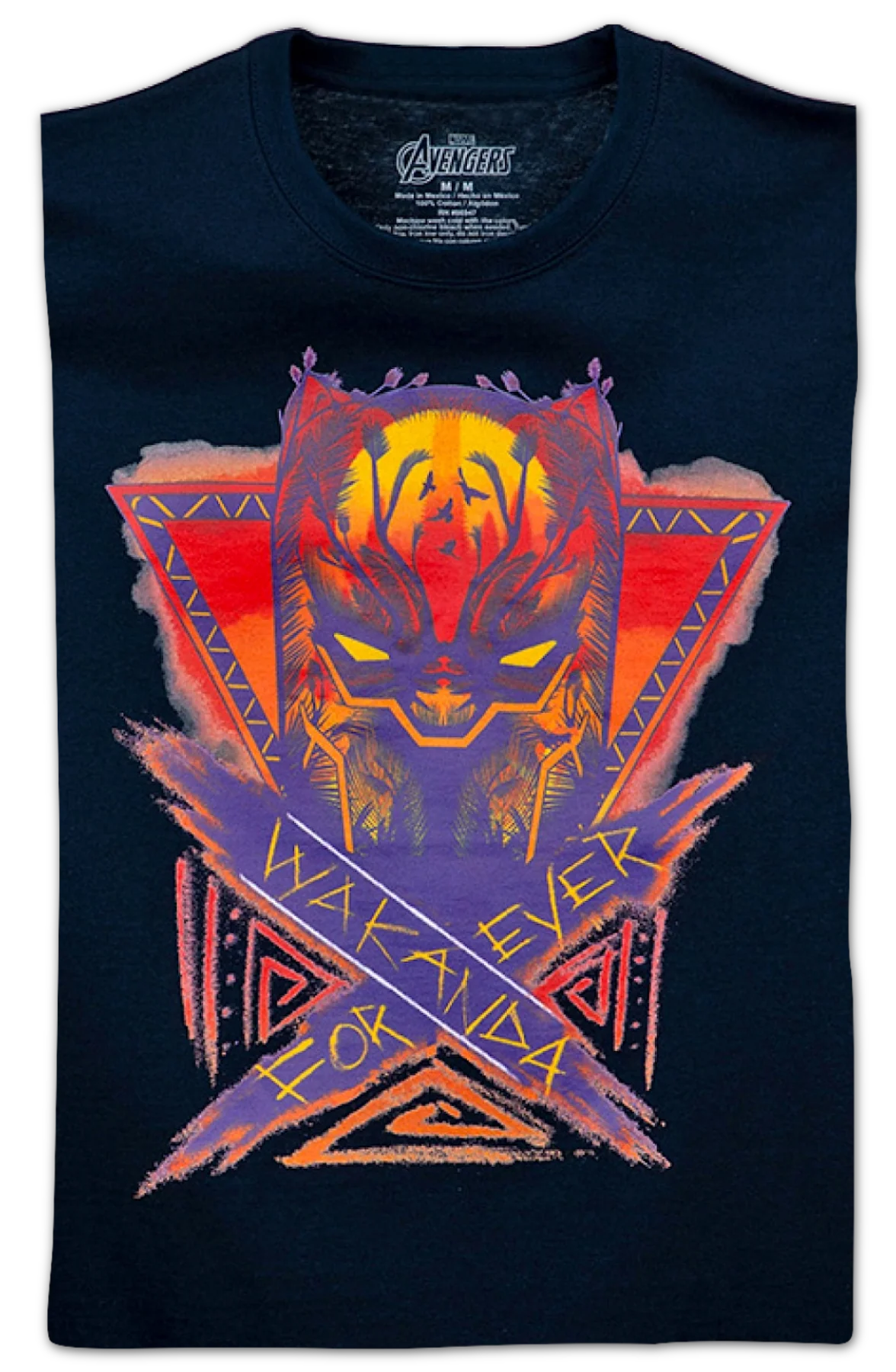 Black Panther Wakanda Forever Sunset Marvel Comics T-Shirt - Image 2