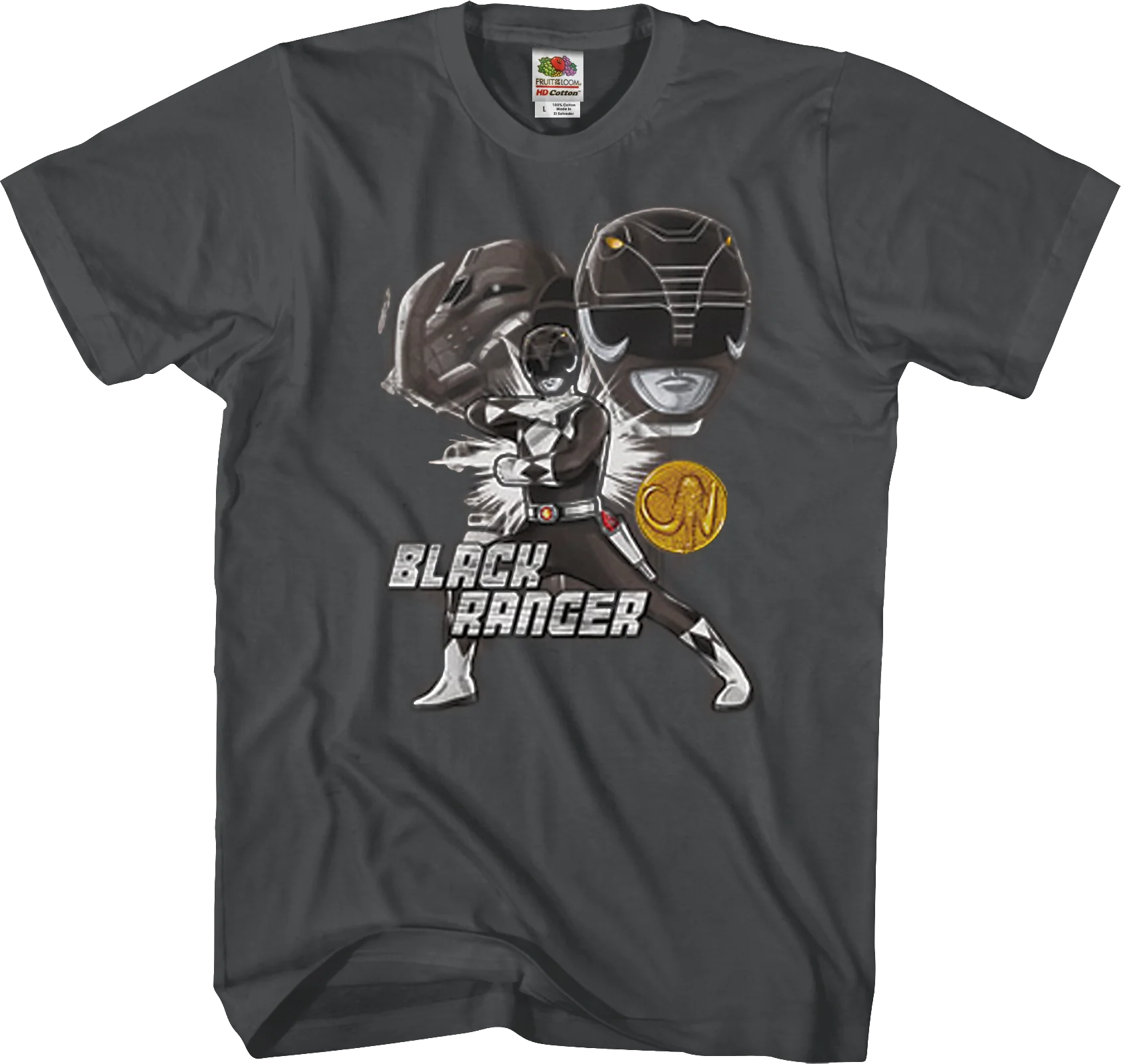 Black Ranger Mighty Morphin Power Rangers T-Shirt