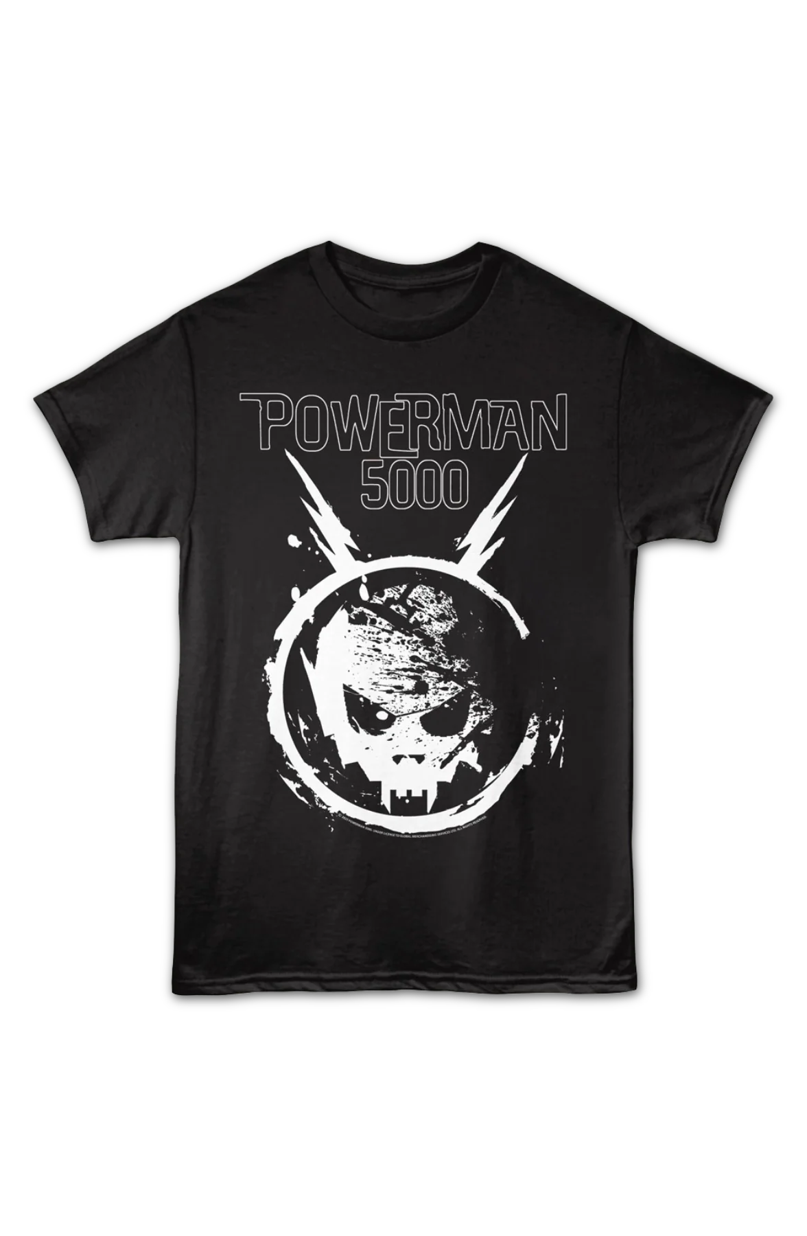 Black Space Skull Powerman 5000 T-Shirt - Image 2