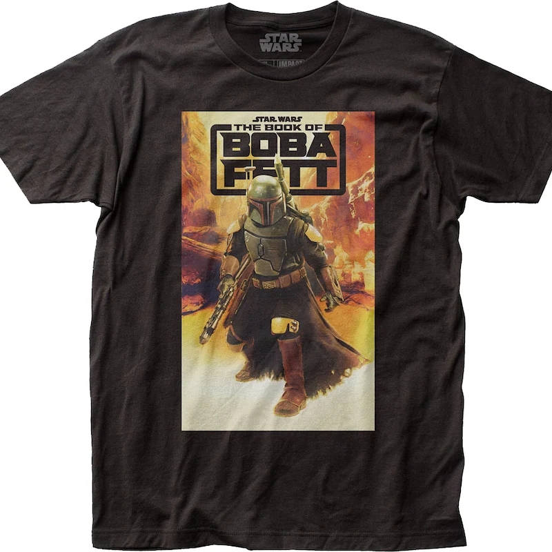 Black The Book Of Boba Fett Painting Star Wars T-Shirt