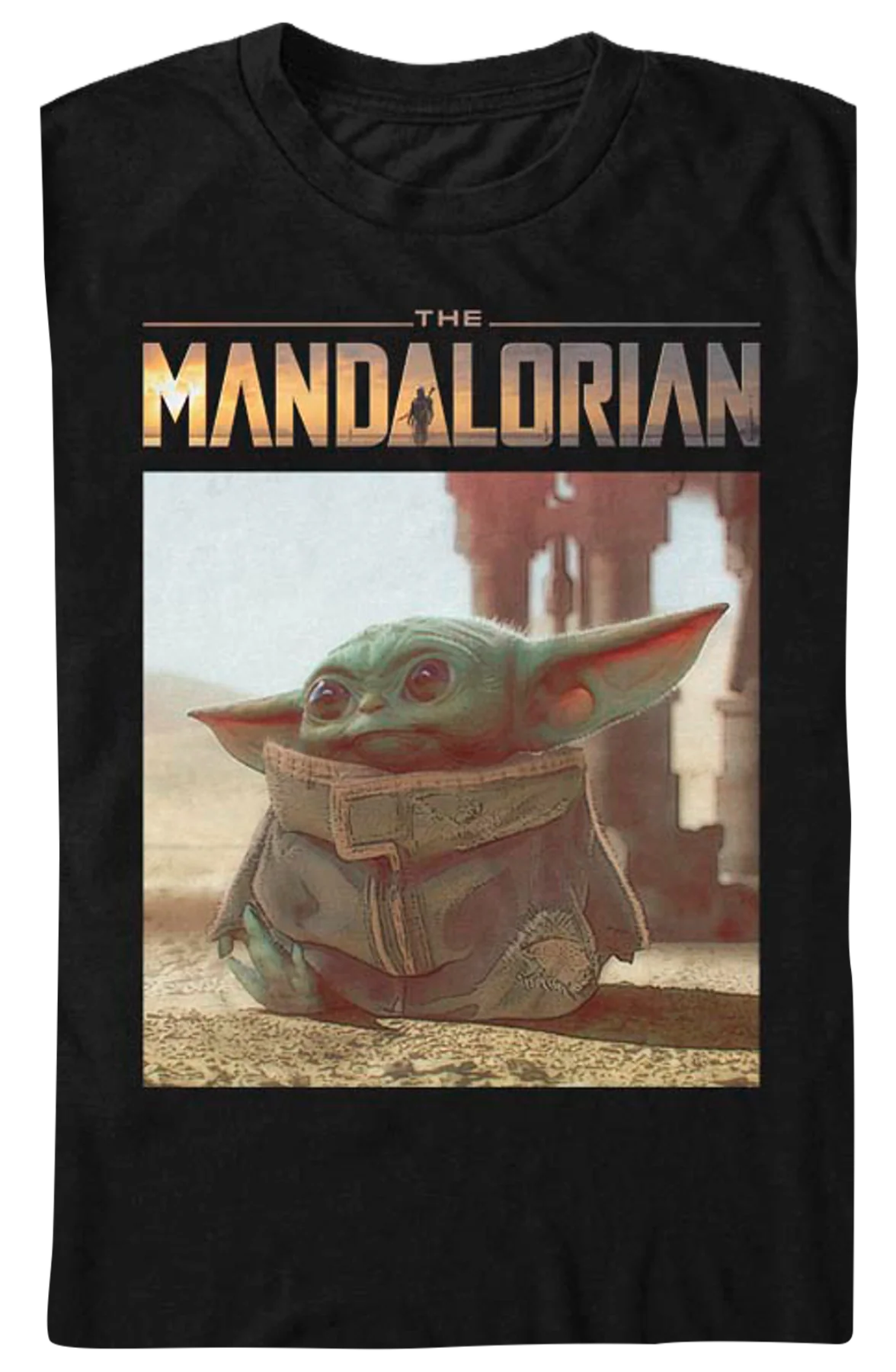 Black The Mandalorian The Child Star Wars T-Shirt - Image 2