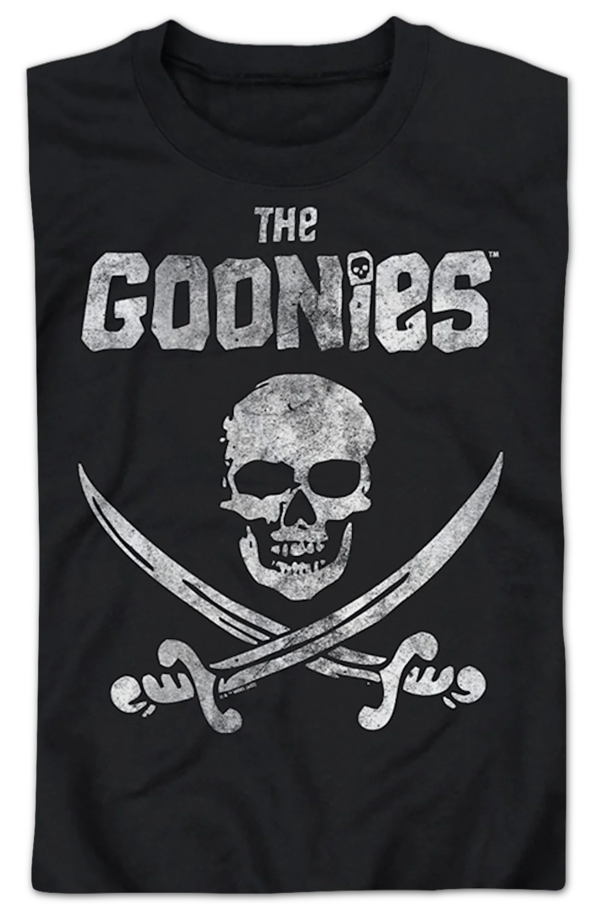 Black Vintage Skull & Crossed Swords Goonies Sweatshirt - Image 2