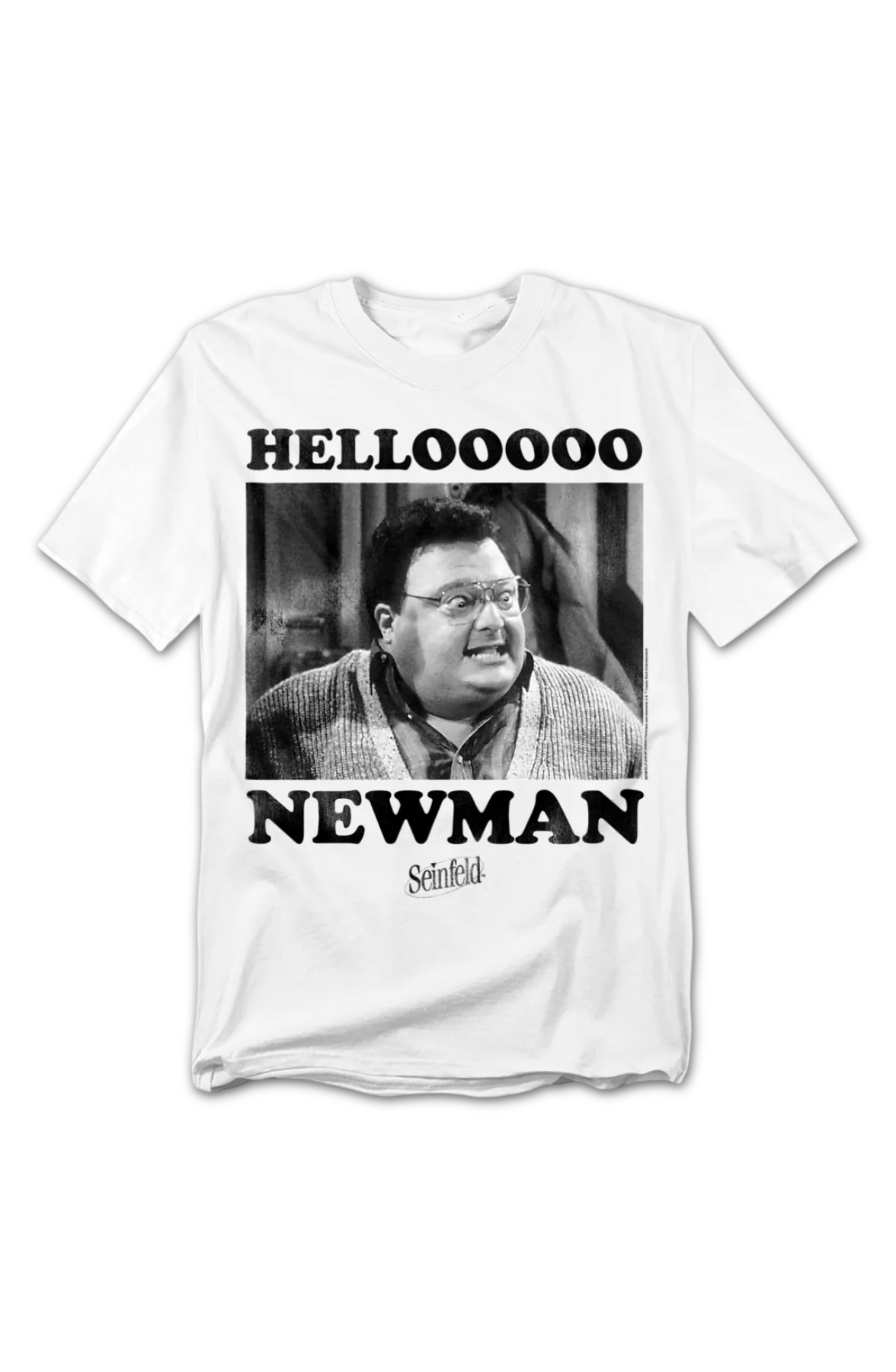Black & White Hello Newman Seinfeld T-Shirt - Image 2