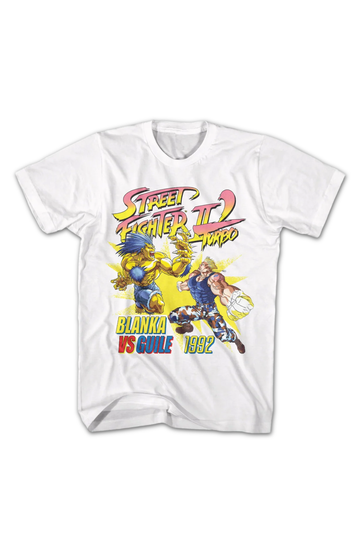 Blanka vs Guile Street Fighter II Turbo T-Shirt - Image 2