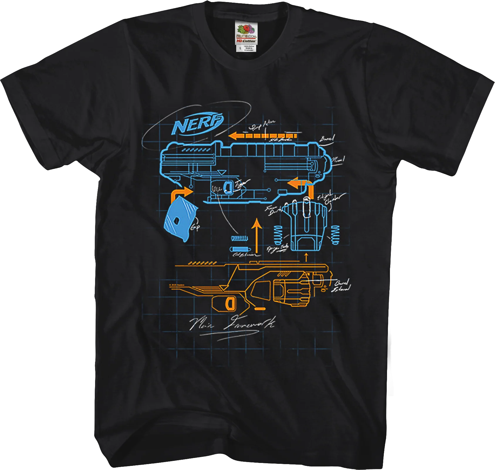 Blaster Blueprint Nerf T-Shirt