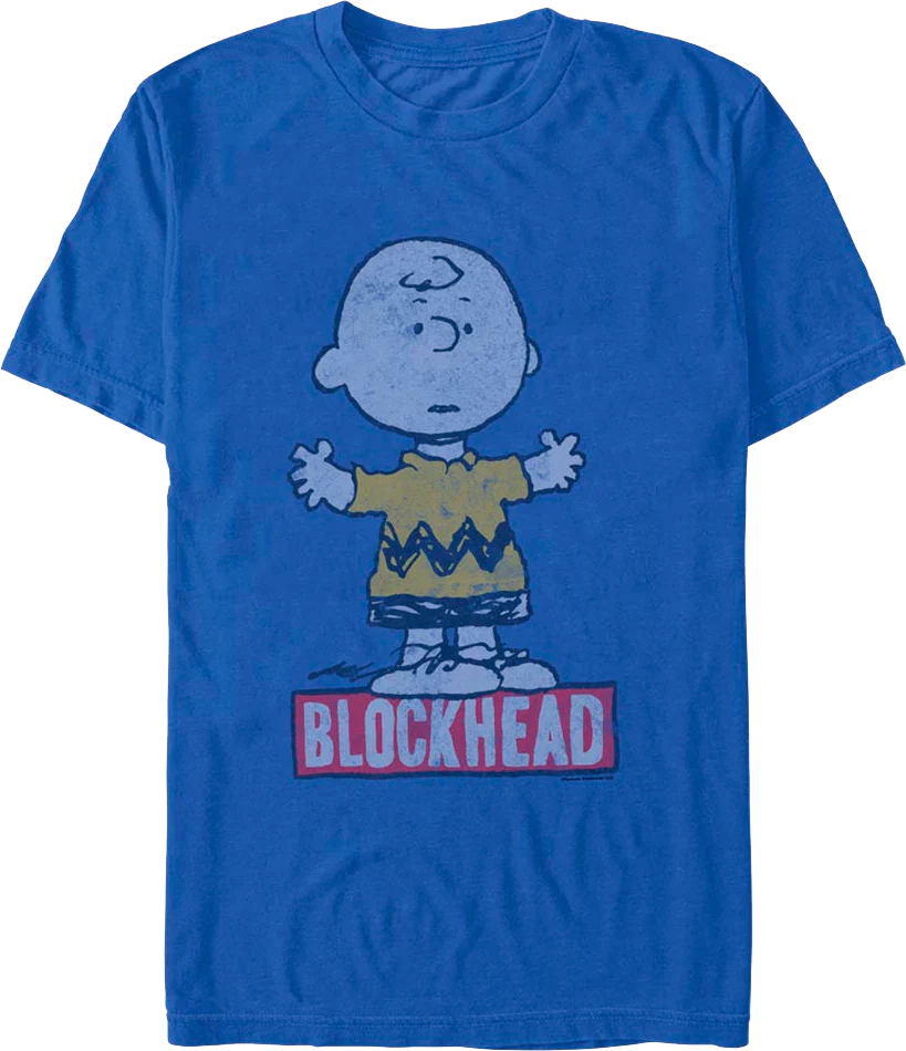 Blockhead Charlie Brown Peanuts T-Shirt