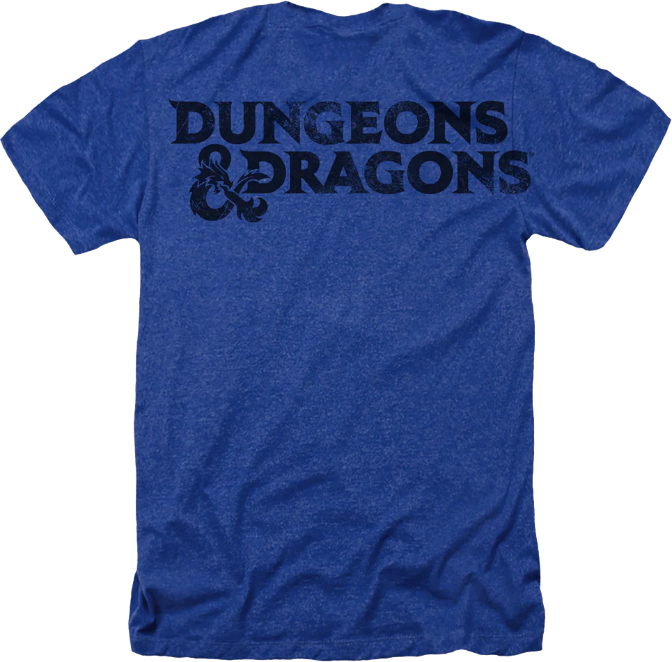 Blue Big Print Logo Dungeons & Dragons T-Shirt - Image 3