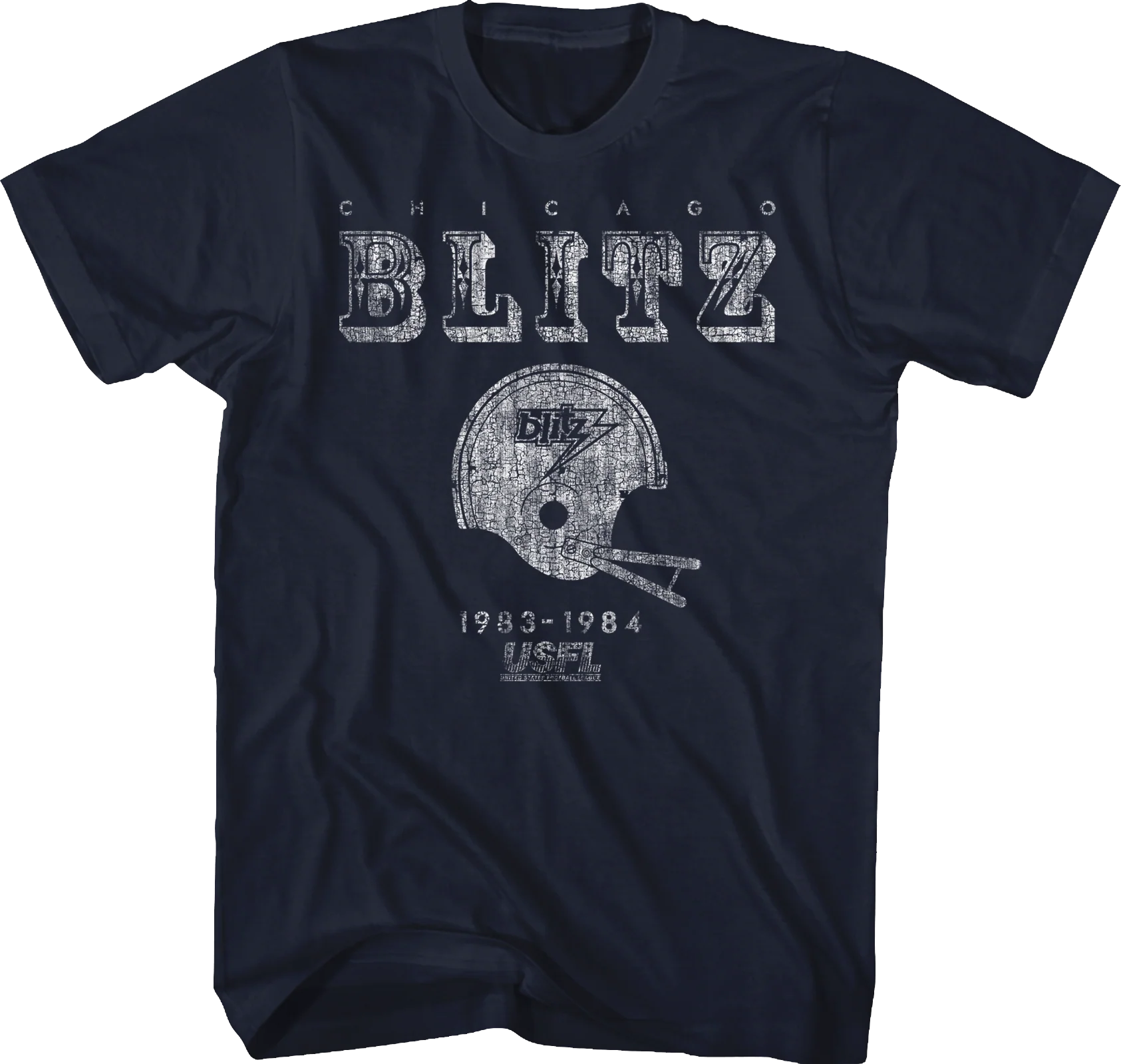 Blue Chicago Blitz USFL T-Shirt