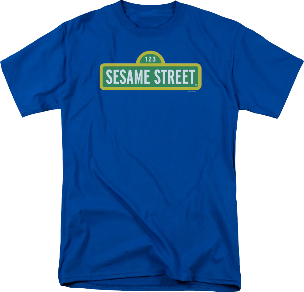 Blue Sign Sesame Street T-Shirt