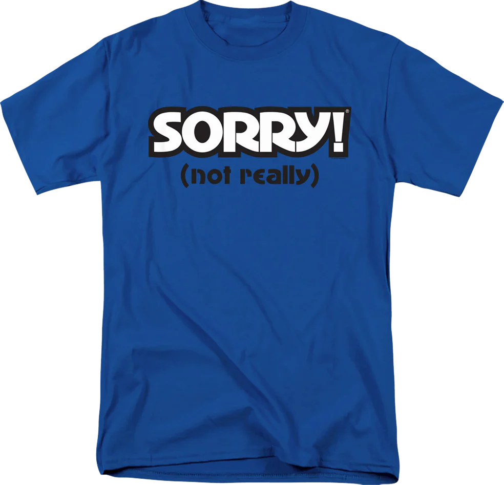 Blue Sorry T-Shirt