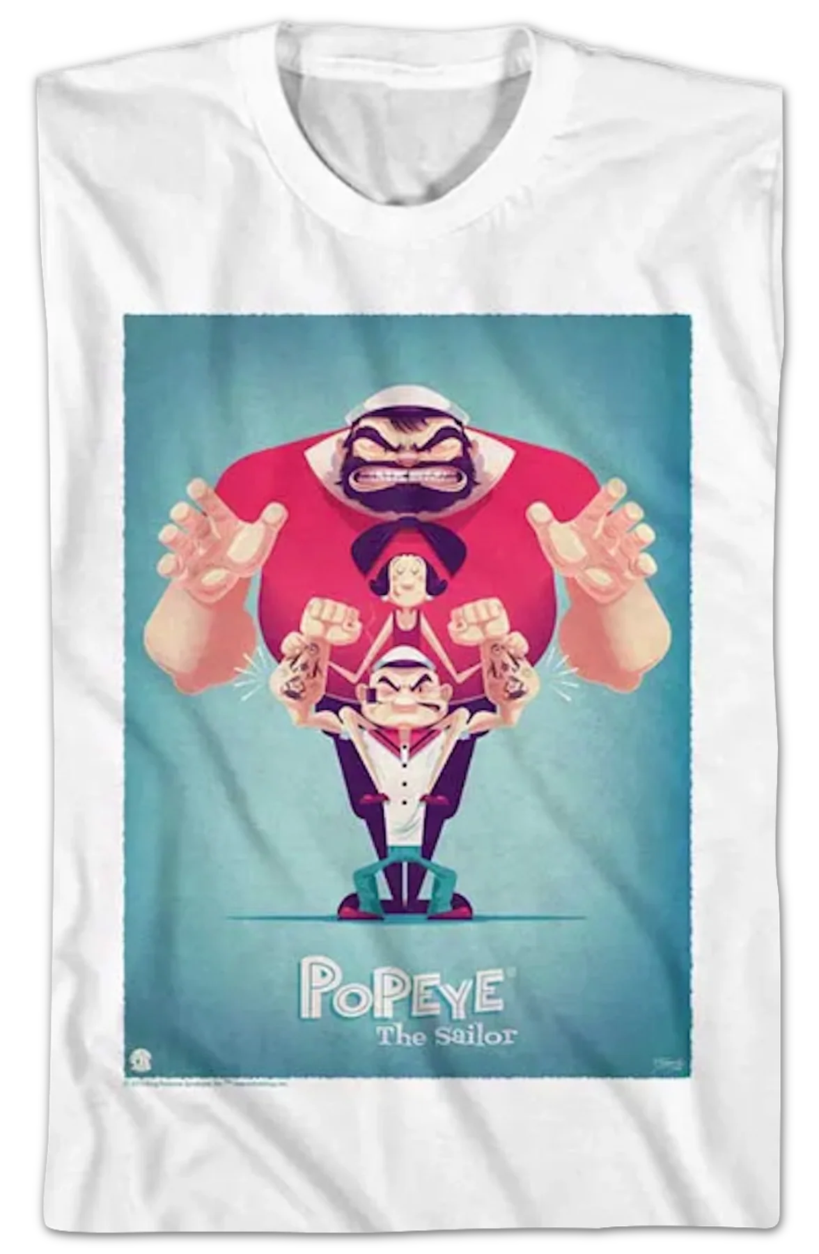 Bluto Olive Oyl Popeye T-Shirt - Image 2