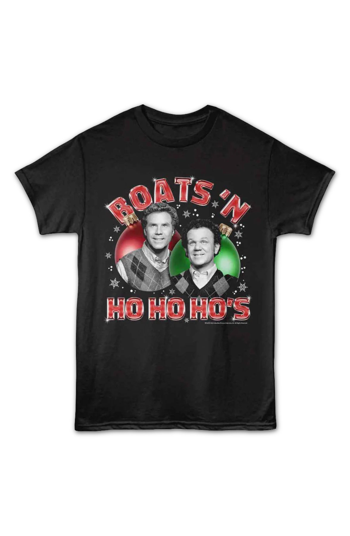 Boats 'N Ho Ho Ho's Christmas Ornaments Step Brothers T-Shirt - Image 2