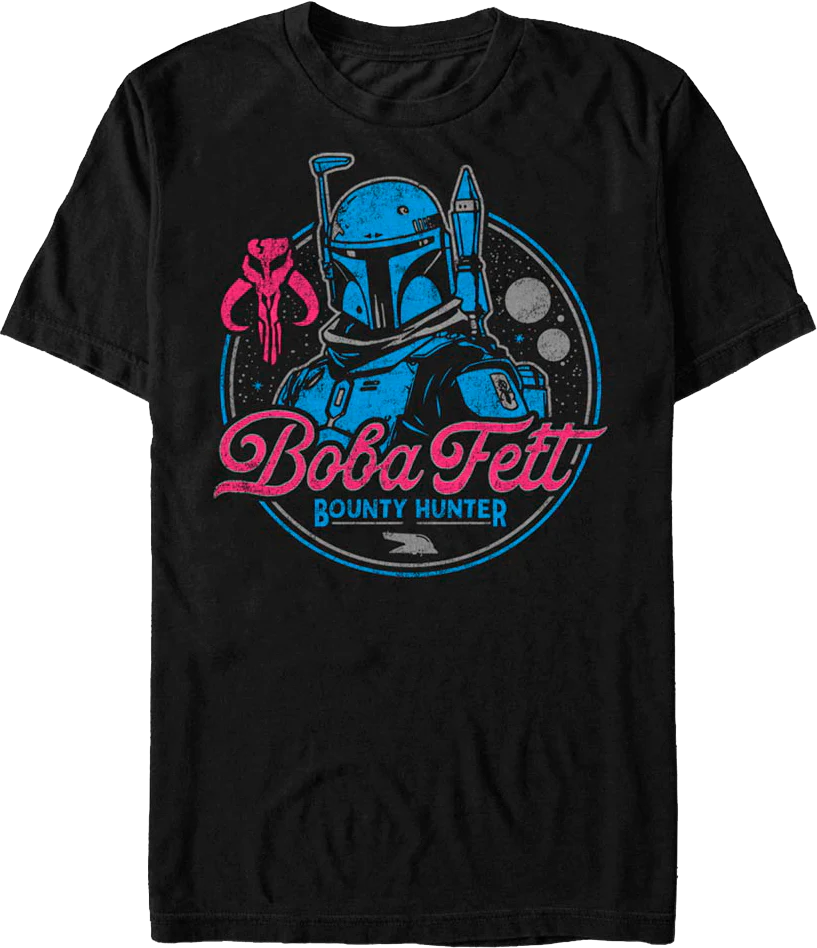 Boba Fett Bounty Hunter In A Galaxy Far, Far Away Star Wars T-Shirt