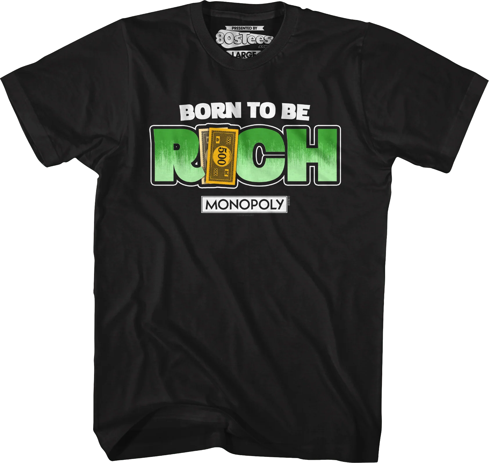 Born To Be Rich Monopoly T-Shirt - Image 10