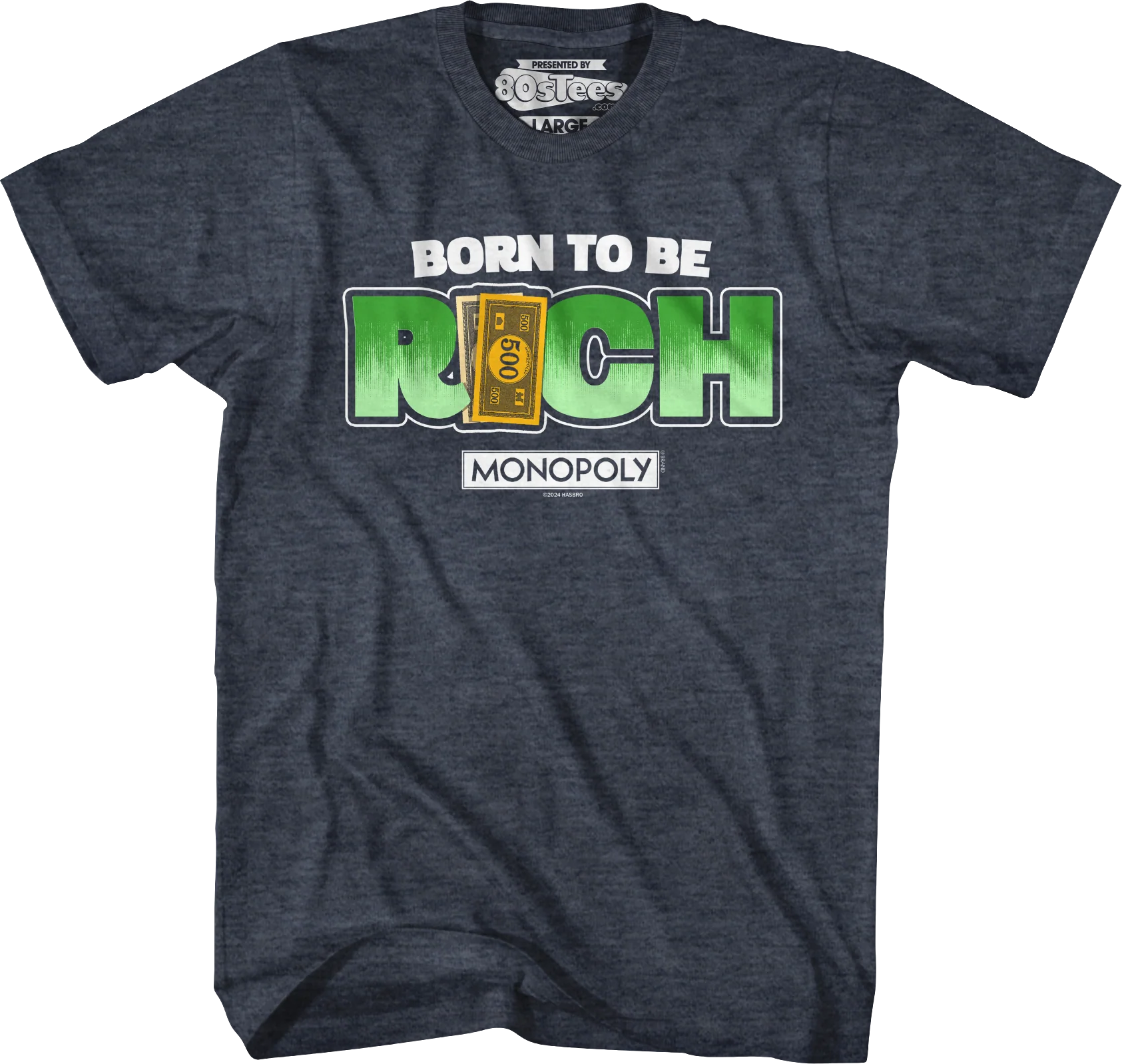 Born To Be Rich Monopoly T-Shirt - Image 37