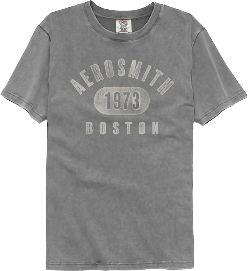 Boston 1973 Aerosmith Comfort Colors Brand T-Shirt