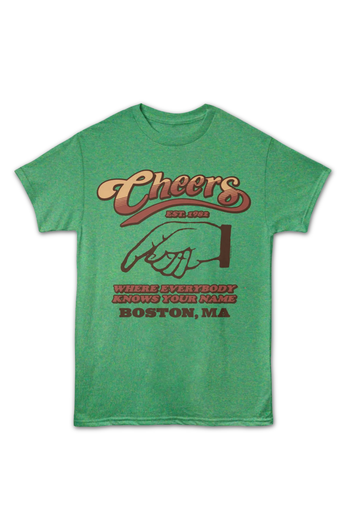 Boston Where Everybody Knows Your Name Cheers T-Shirt - Image 2