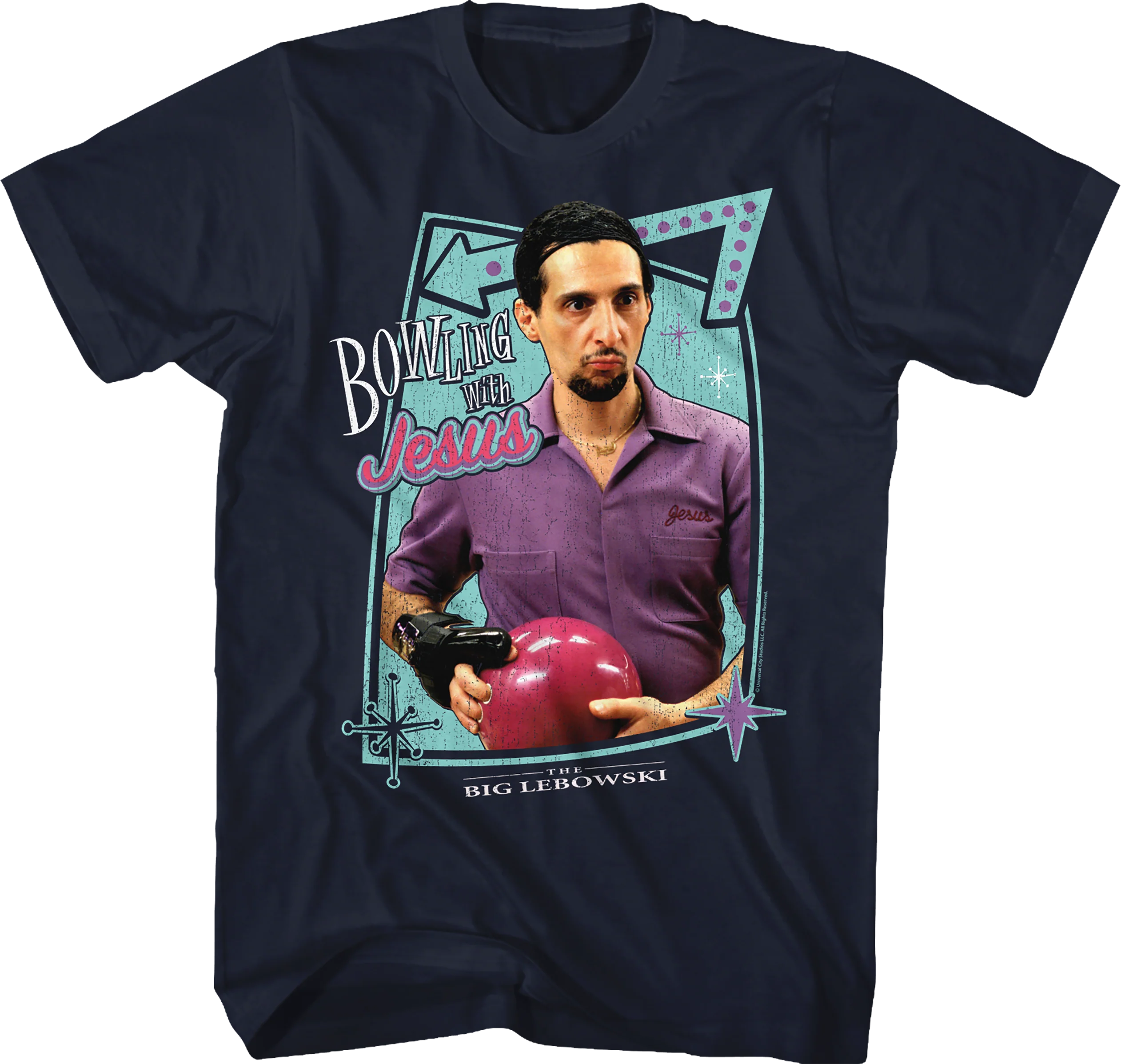 Bowling With Jesus Big Lebowski T-Shirt