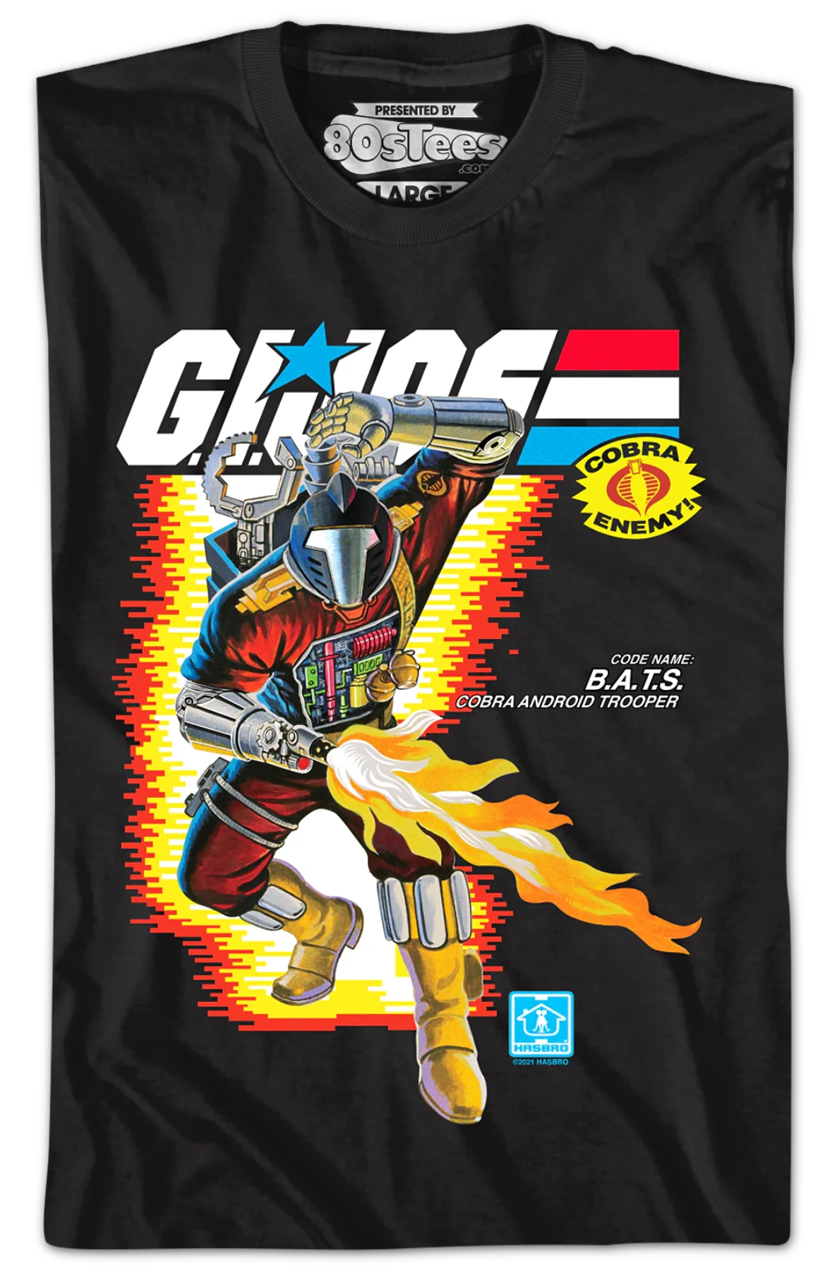 Box Art B. A. T. S. GI Joe T-Shirt - Image 2