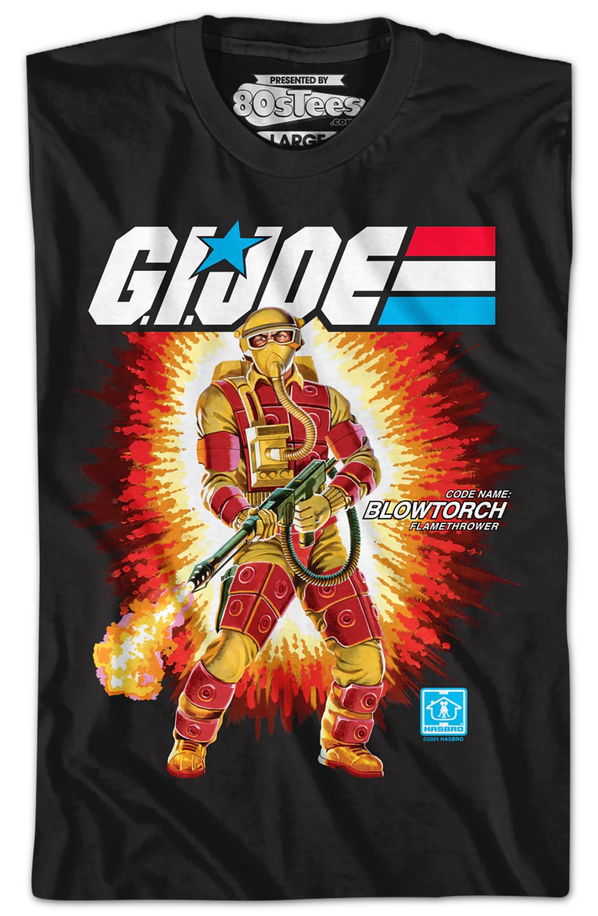 Box Art Blowtorch GI Joe T-Shirt - Image 2
